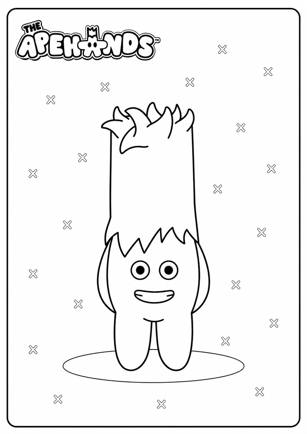Banjo colouring page